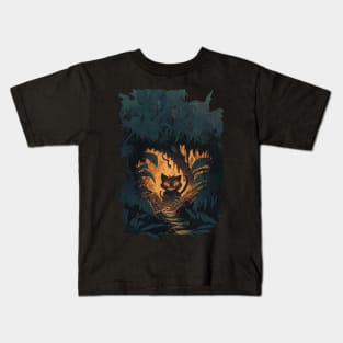 🐈 kitty in the jungle Kids T-Shirt